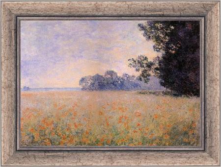 framed  Claude Monet Oat and Poppy Field, Ta3071-1